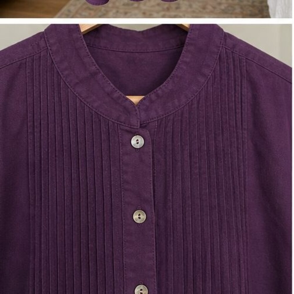Ivory Button Blouse - Picture 4 of 6